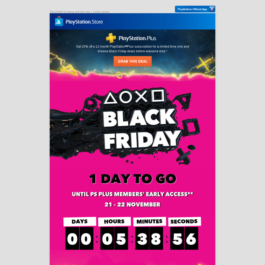black friday playstation plus 12 month