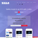 Zilla Token ICO Giving Lifetime Free Access to Zilla Black ICO Platform - Minimum of 1ETH (~ $450USD)