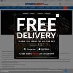 SportDirect Free Delivery When You Order via The App