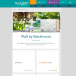 25% off Storewide - PAW by Blackmores Natural Pet Products