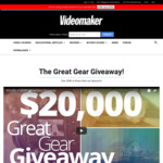 Win 1 of 3 Photography Gear Prize Packs Worth Up to USD$10,000 from Videomaker