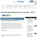 Win a Pair of Tekton Design "Double Impact" (Loud) Speakers worth US$3K from HomeTheaterReview