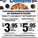 [VIC] Value & Traditional Range Pizza $3.95 Pick Up @ Domino's Knox/St Albans