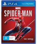 Spiderman for PS4 $79 at JB Hi-Fi