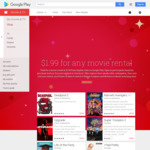 $0.99/$1.99 Google Play Movie Rentals
