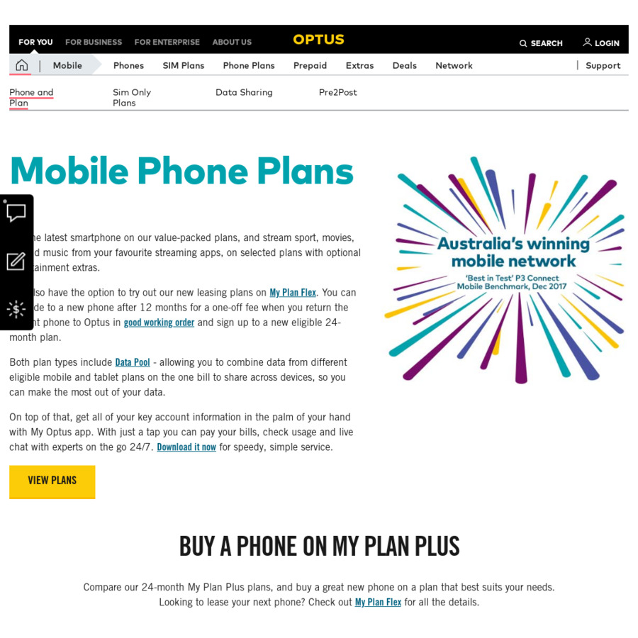 Double Data on Selected 24 Months Mobile Phone Plans @ Optus - OzBargain