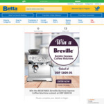 Win a Breville Barista Express Coffee Machine Worth $899.95 from Betta