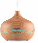 Essential Oil Diffuser 300ml Wood Grain Ultrasonic Aromatherapy Humidifier $17.99 (Was $33.99) Delivered @ AC Green Amazon AU