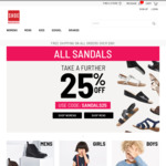 25% off All Sandals @ ShoeWarehouse.com.au