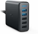 Anker PowerPort Speed 5-Port Charger (Dual QC 3.0) $49.95 Delivered @ CableGeek Amazon AU + More