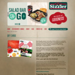 Free Adult Salad Bar Voucher (Worth $25.95) with Purchase of $50 or Higher Gift Card @ Sizzler