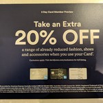 Extra 20% off Already Reduced Prices of Fashion, Shoes, Accessories @ David Jones (David Jones AmEx Cardholders)