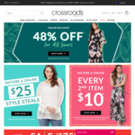 48% off Selected Styles + Delivery (Free over $80 Spend or Store Pickup) @ Crossroads