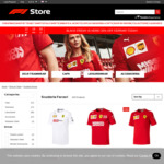 25% off Scuderia Ferrari Teamwear (2019 Team T-Shirt $63 + Delivery) @ F1 Store
