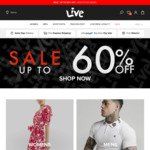 Extra 20% off (Men's & Women's Tops $16) @ Live Clothing