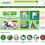 Further 20% off Your First Auto Delivery - (eg Black Hawk Lamb & Rice 20KG $78.65 Delivered) @ Budget Pet Products