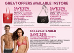 Save 25% on all Full priced Women's and Men's Underwear at David Jones
