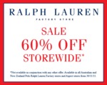 Ralph Lauren Factory 60% off