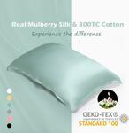 Mulberry Silk Pillowcase with Cotton Underside Standard A$16.82/ Queen A$20.71/ King A$23.30 Delivered @ Thxsilk