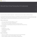 Free Microsoft Azure Virtual Training Day: AI Fundamentals 5/3/2021 or 16/3/2021 @ Microsoft
