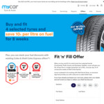Buy & Fit 4 Tyres (from Select Brands) and Save $0.10 Per Litre on Fuel @ Mycar Tyre & Auto