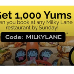 [NSW, ACT, QLD] Book at Any Milkylane Restaurant and Get Bonus 1000 Yums (Worth $20) @ TheFork