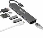 Plugable 7-in-1 USB-C Hub - 4k 60hz, 1000Mbps Ethernet, USB 3.0, SD Card - $49.95 Delivered @ Plugable Amazon AU