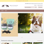 Free Pack of Dog Treats with Orders over $65 + Free Delivery @ Belle and Bailey