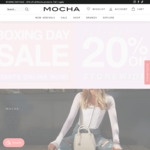 20% off Majority of Items + $9.95 Delivery ($0 with $100 Order) @ Mocha