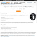 Win an Apple Watch Series 7 Worth $599 from Insurance Watch