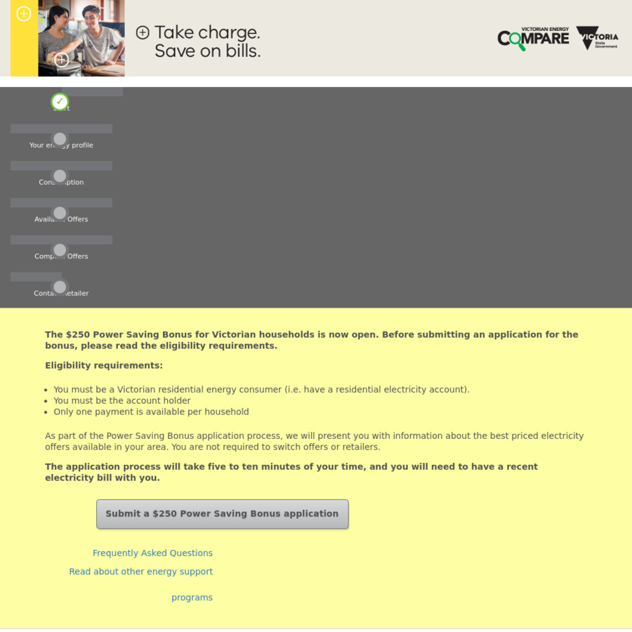  VIC Get 250 Payment When You Compare Energy Provider Offers 