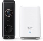 eufy Dual Camera Wireless 2K Video Doorbell with Homebase 2 - $369.75 Delivered (RRP $449.95) @ Amazon AU