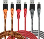 Lightning Cable 3-Pack (1m, 1m, 2m) $9.97 + Delivery ($0 with Prime/ $39 Spend) @ HARIBOL Amazon AU