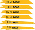 Dewalt DW4856 Reciprocating Saw Blade 6 Piece Kit with Case $13.12 + Delivery ($0 with Prime/ $49 Spend) @ Amazon US via AU