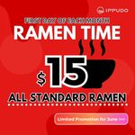 [NSW, VIC, WA] $15 Ramen - 1st Day of Every Month @ Ippudo