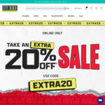Extra 20% off Sale Items + $10.99 Shipping ($2 with over $80 Spend) @ City Beach AU