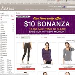 Katies - It Appears All Sale Items Are $9.95 or $10 until Sunday Night