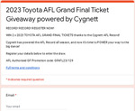 Win 2 Tickets to The AFL Grand Final from SEN