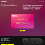 15% off Pamper Gift Card @ Card.gift
