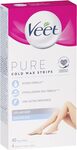 Veet Pure Legs & Body Hair Removal Cold Wax Strips 40 Pack $9.50 ($8.55 S&S) + Delivery ($0 with Prime/ $39 Spend) @ Amazon AU