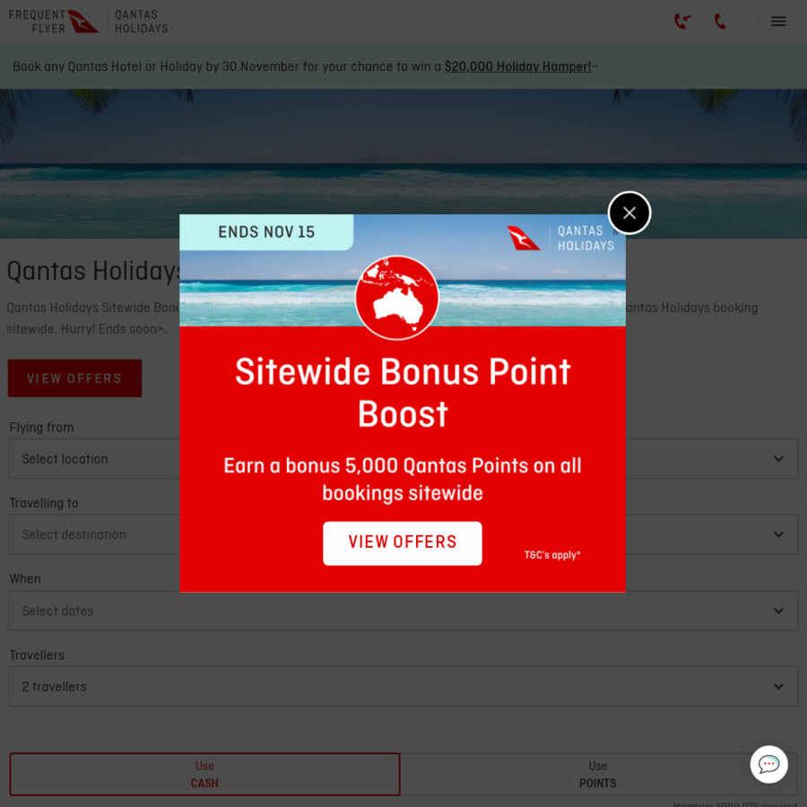 Earn 5,000 Bonus Qantas Points on Every Booking Qantas Holidays