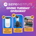 Win a Vitamix Blender, Levoit Core Air Purifier, and Lifetime Access to SaveTrainer from Save Institute for Natural Health