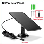 Outdoor Camera Solar Panel w/ 3m USB-C & Micro USB Cable US$11.05 (~A$16.64) Delivered @ AE11 3C Dropship Store AliExpress