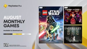 [PS4, PS5, PS Plus] PS+ August Games LEGO Star Wars The Skywalker Saga, FNAF Sec. Breach, Ender Lilies: Quietus of The Knights