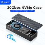 ORICO 20Gbps M.2 NVMe SSD Case with Built-in Cooling Fan for US$28.57/A$43.05 Delivered @ Orico Official Store AliExpress