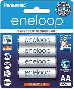 Panasonic Eneloop AA or AAA Rechargeable Batteries 4-Pack $16.10 ($14.49 S&S) + Delivery ($0 with Prime/ $59 Spend) @ Amazon AU