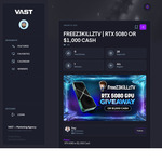 Win an NVIDIA RTX 5080 GPU or US$1,000 Cash from Vast.gg + FreeZ3KiLLzTV