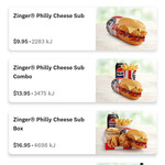 [VIC] KFC Zinger Philly Cheese Sub $9.95 @ KFC (Western Region Area Only)