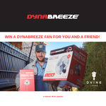 Win 1 of 6 Packs of Dynabreeze 450mm Pedestal Fan + 450mm Wall Fan + Misting Ring from Dynabreeze