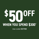 $50 off $300 Online Spend (for My Dan's Members) Delivered / C&C @ Dan Murphy's